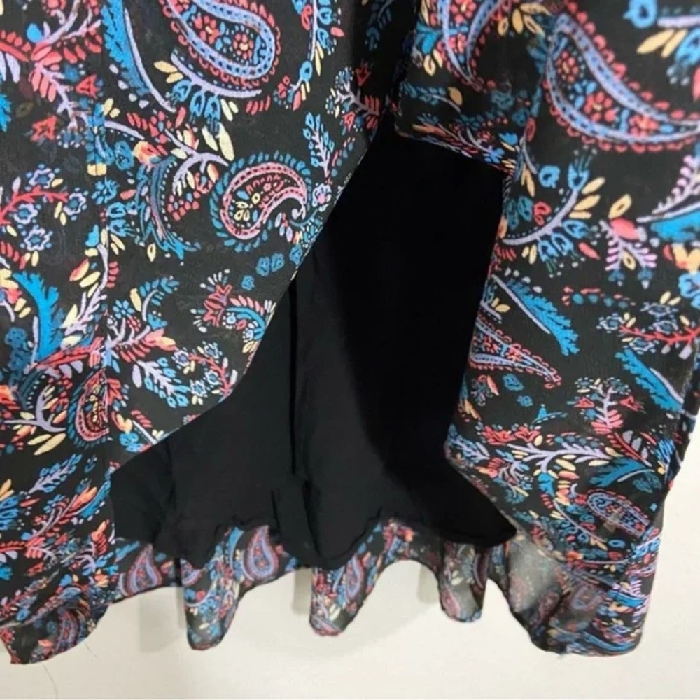 Anthropologie Vanessa Virginia Daytripper Paisley Floral Smocked Dropwaist Dress - Picture 4 of 15